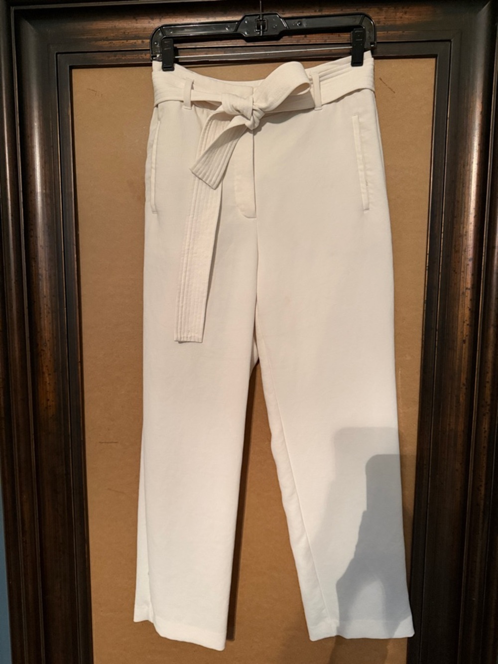 Wilfred Tie Front Crepe High-Rise Trousers